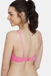 Zivame Glitter Straps Padded Non Wired 3/4th Coverage T-Shirt Bra - Ibis Rose — thumbnail 3